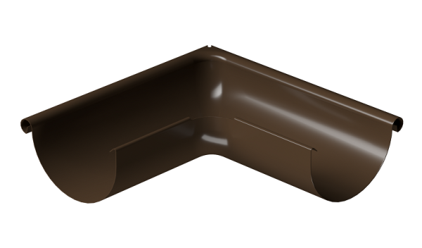 Угол внешний 90° D125 Döcke STAL PREMIUM Каштан, (RAL 8017) купить в Химках