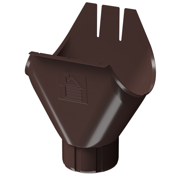 Воронка желоба D125 Döcke STAL PREMIUM Шоколад, (RAL 8019) купить в Химках