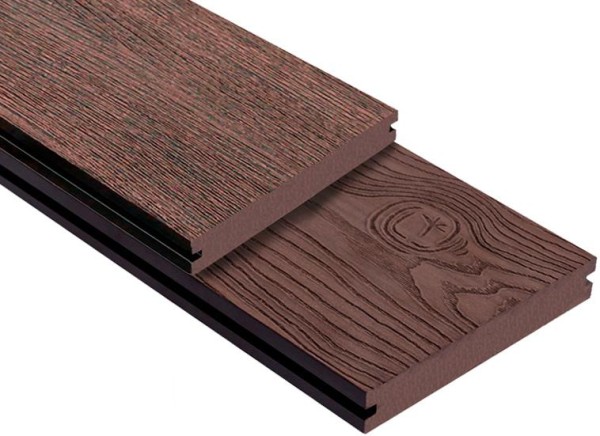 Террасная доска ДПК Outdoor 3D полнотелая STORM/OCEAN BROWN коричневая микс купить в Химках