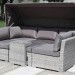 Диван-Трансформер AFINA плетеный из иск. ротанга AFM-320G Grey купить в Химках