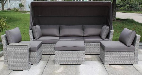 Диван-Трансформер AFINA плетеный из иск. ротанга AFM-320G Grey купить в Химках