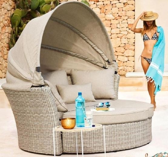 Диван-Трансформер AFINA плетеный из иск. ротанга AFM-325 Beige купить в Химках