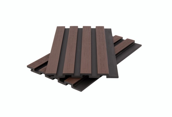 Стеновая панель брусковая двухцветная co-extrusion, chocolate mix купить в Химках