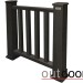Ограждение из ДПК Outdoor Классик 3D STORM чёрный купить в Химках