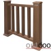Ограждение из ДПК Outdoor Классик 3D STORM коричневый микс купить в Химках