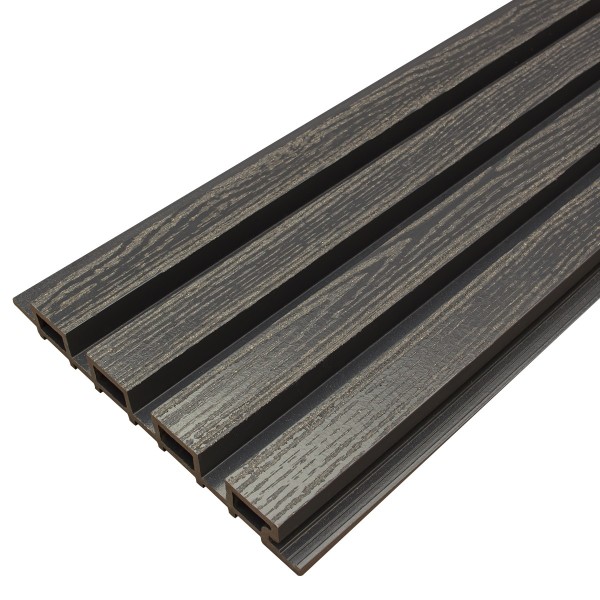 Фасадная доска из ДПК Faynag Wood Рейка Мокрый Асфальт купить в Химках