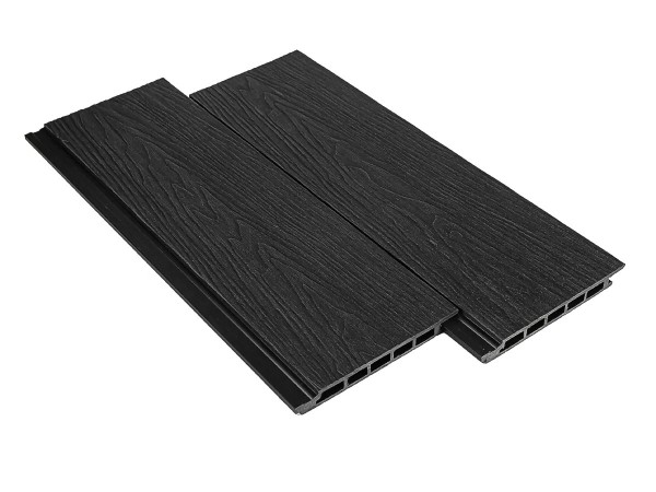 Фасадная панель из ДПК Deckart Vista 3D с текстурой дерева Графит купить в Химках