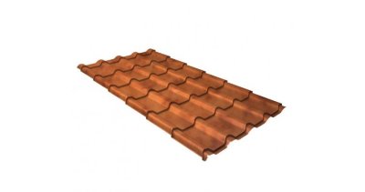 Металлочерепица камея GL 0,5 Safari Twincolor Orange