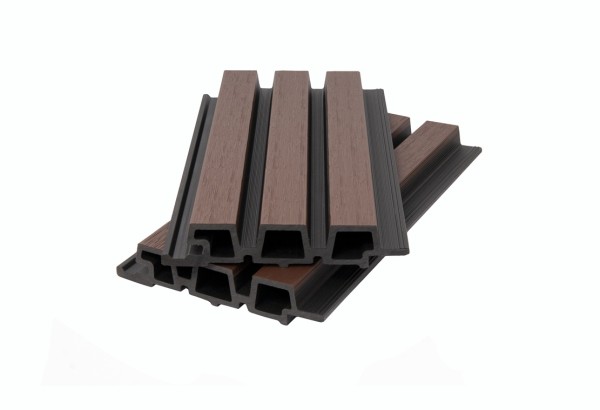 Фасадная панель брусковая двухцветная co-extrusion, chocolate mix купить в Химках