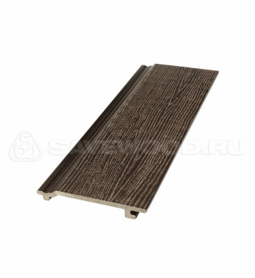 Сайдинг из дпк savewood sw-sorbus радиальный распил темно-коричневый