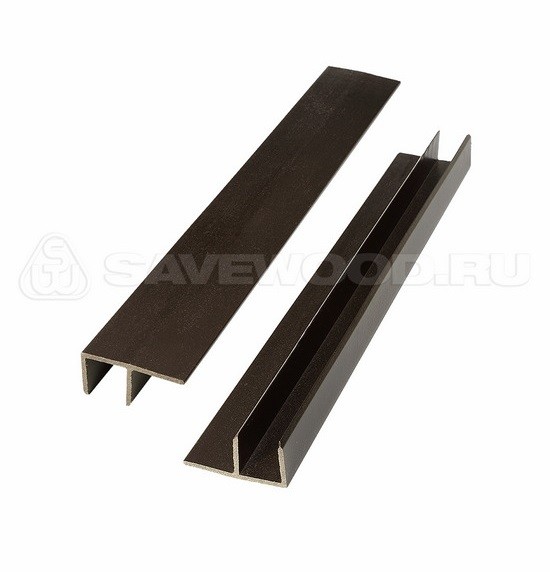 F-профиль ДПК Savewood – Тёмно-коричневый купить в Химках