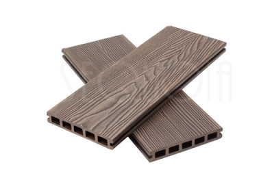 Доска террасная ДПК 3D SEQUOIA DUAL WOOD BROWN