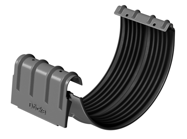 Соединитель желобов D125 Döcke STAL PREMIUM Графит, (RAL 7024) купить в Химках