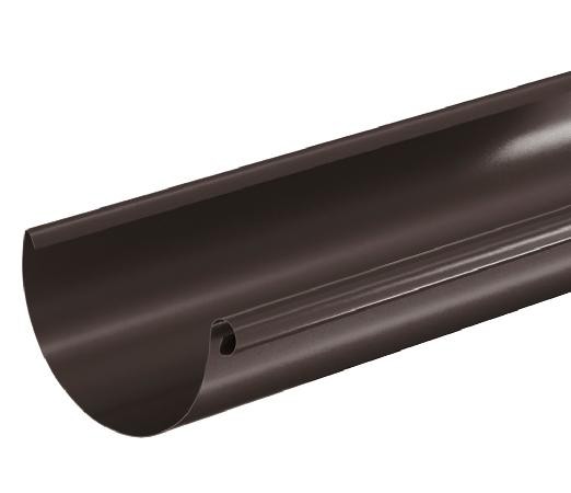 Водосток Aquasistem, система 125x90 - Водосточный желоб 3.00м RR 32 Тёмно Коричневый купить в Химках